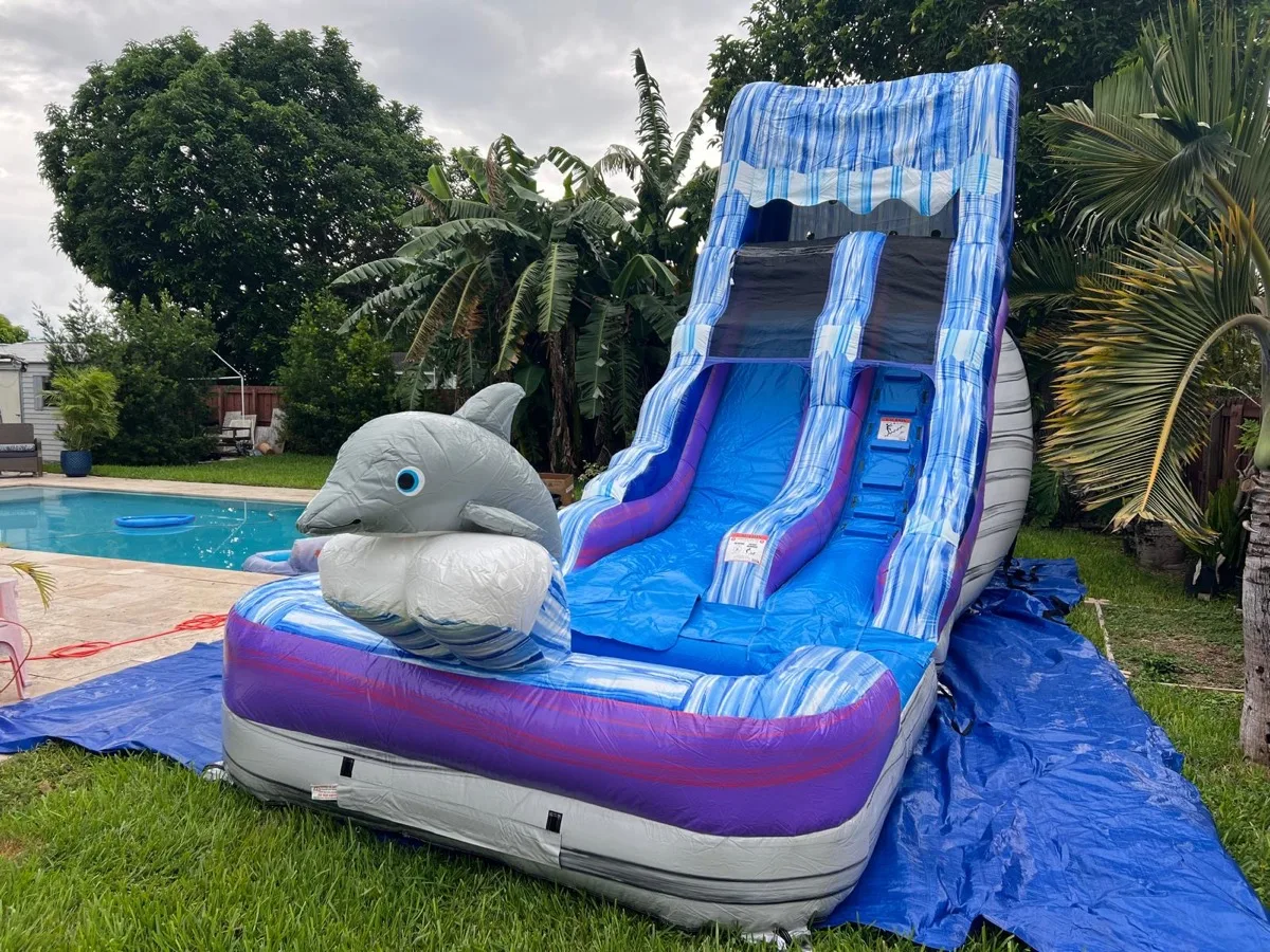 Dolphin Water Slide 17ft thumbnail 2