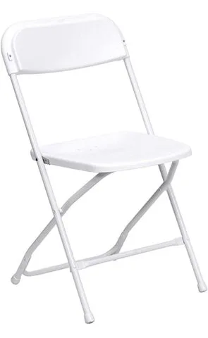White Folding Chairs thumbnail 2