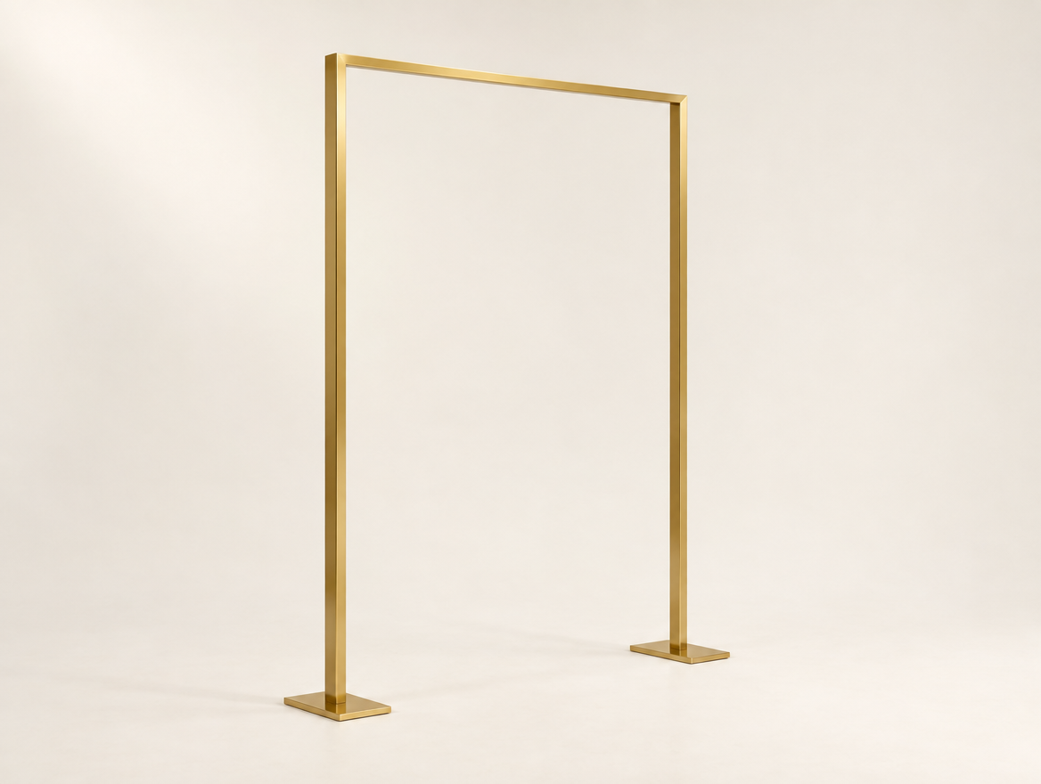 Gold Rod Arch Stand