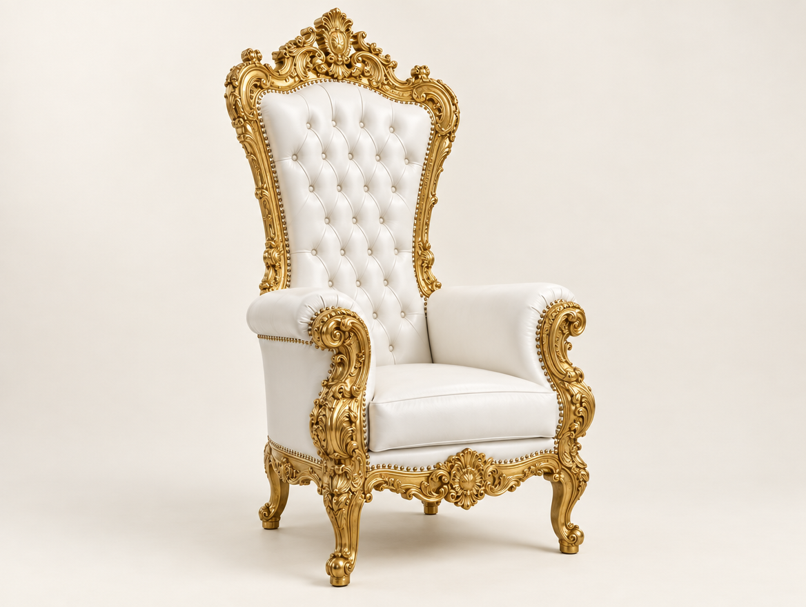 Gold Throne Chair - Image 1