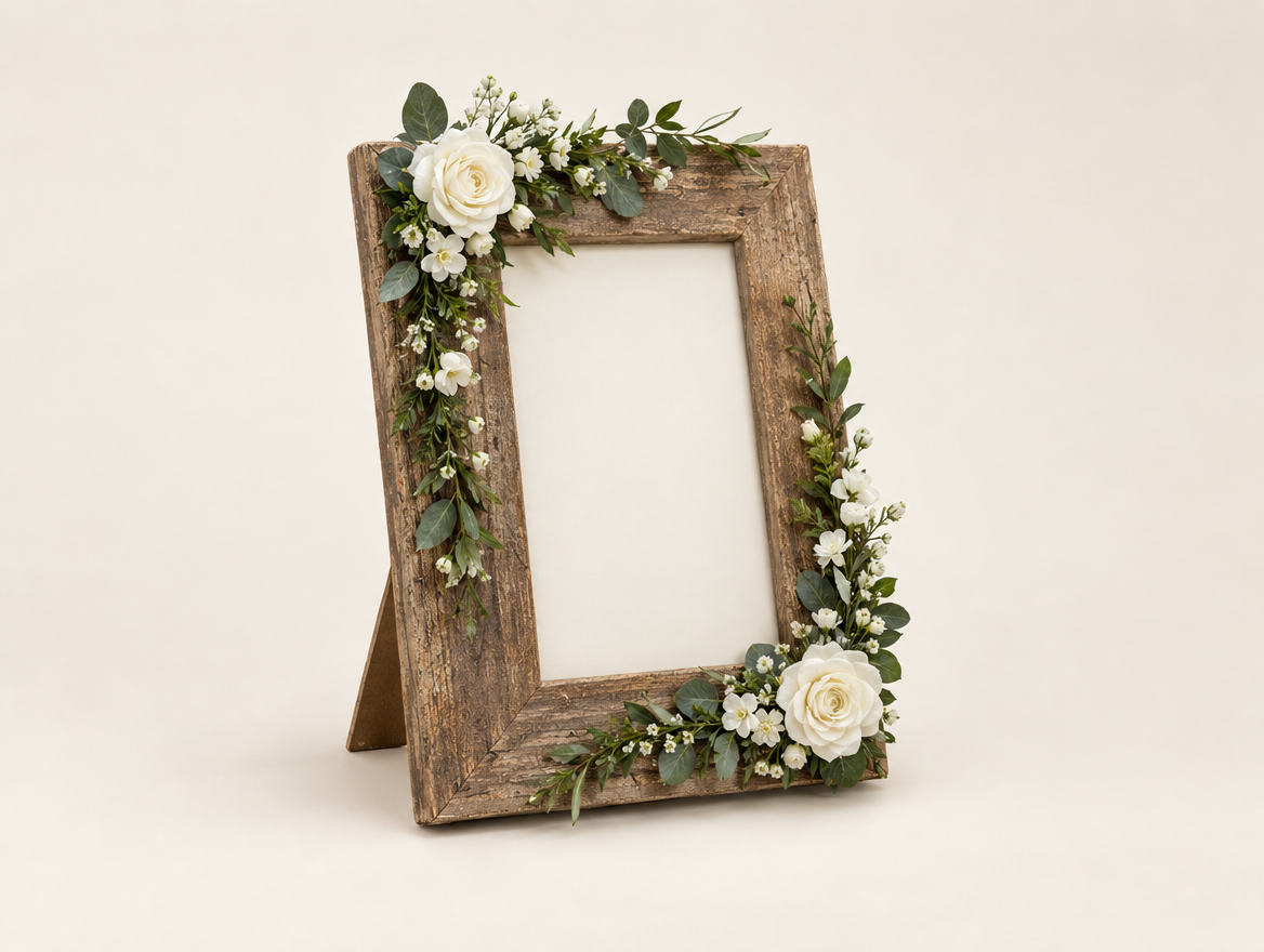 Rustic Photo Frame Stand