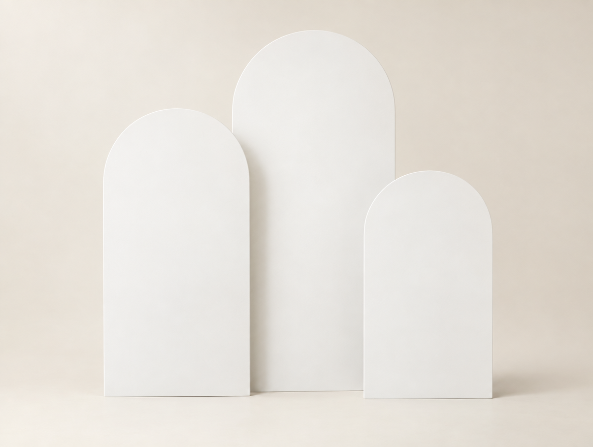Wooden Arched Backdrop